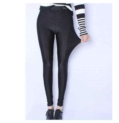 Leggings Brillantes Talla Grande de Largo Completo