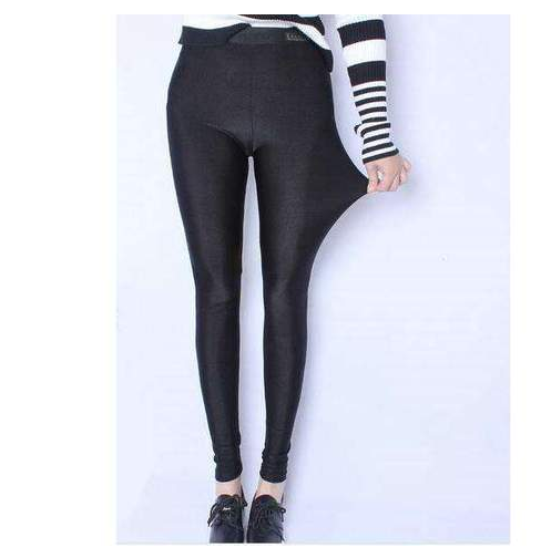 Leggings Brillantes Talla Grande de Largo Completo