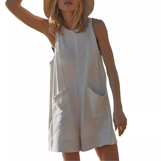 Jumpsuit Suelto sin Mangas para Mujer - Comodidad de Verano - Image 4