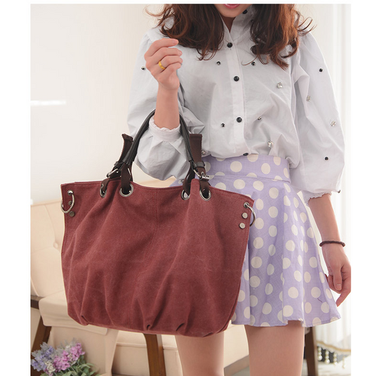 Bolsa de Lona Grande Estilo Europeo - Bolso Tote Capacidad Extra para Mujer - Image 2