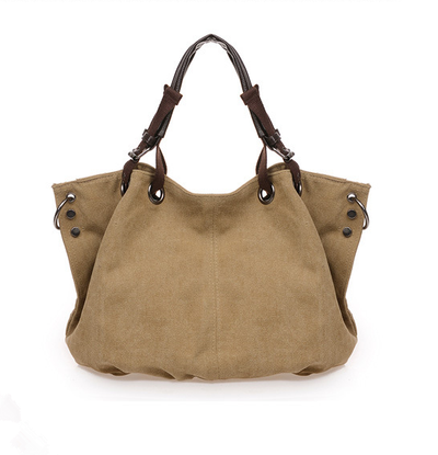 Bolsa de Lona Grande Estilo Europeo - Bolso Tote Capacidad Extra para Mujer - Image 8