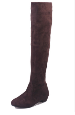 Botas Over the Knee Elásticas de Ante - Tacón Bajo Elegante para Piernas Delgadas - Image 8