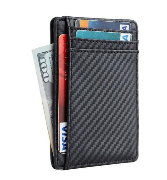 Billetera Minimalista de Cuero con Protección RFID