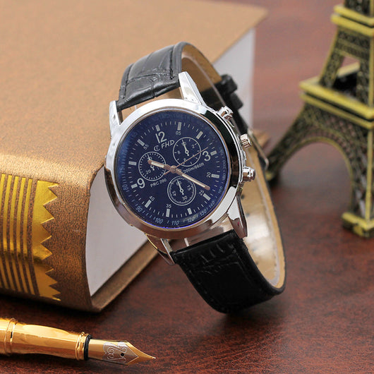 Reloj de Cuarzo para Hombre con Cristal Azul - Regalo de Moda Elegante - Image 10