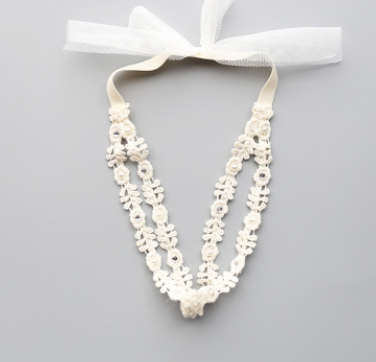 Diadema con Moño de Encaje para Niñas - Accesorio Floral Angel Neitiri - Image 3