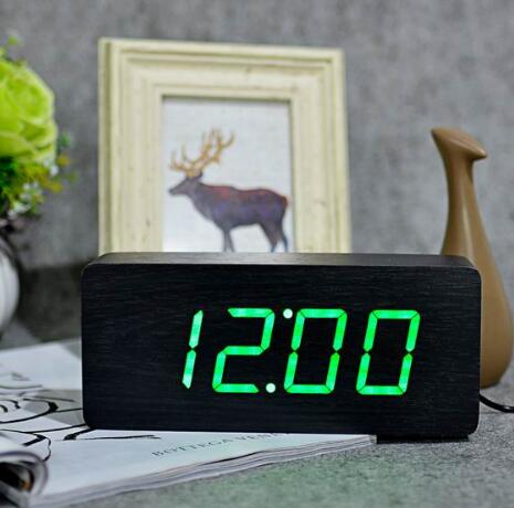 Reloj Despertador de Madera Natural - Image 2
