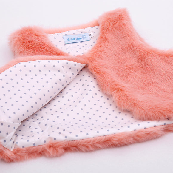 Chaleco de Piel Sintética para Niñas - Abrigo Cálido y Elegante