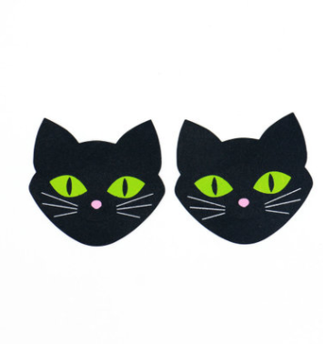 Adhesivos Invisibles para Pecho con Diseño Gato - Cubierta de Pezón Reutilizable - Image 2