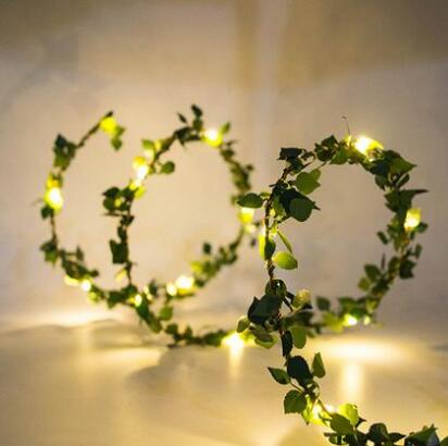 Guirnalda de Luces LED 2M con Diseño de Hojas