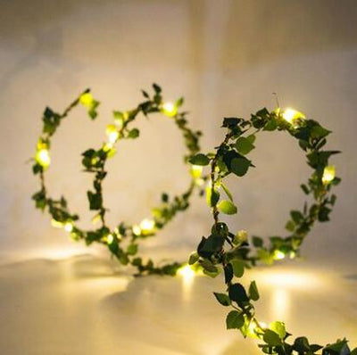 Guirnalda de Luces LED 2M con Diseño de Hojas