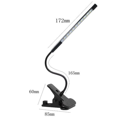Lámpara LED Flexible USB con Pinza y Control Táctil para Lectura - Image 4