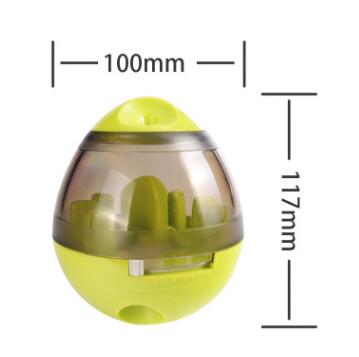 Pink and clear egg-shaped pet food dispenser with internal baffles, designed for slow feeding. - Image 3