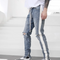 Jeans Slim Vintage con Rotos en Rodillas - Estilo Urbano Juvenil
