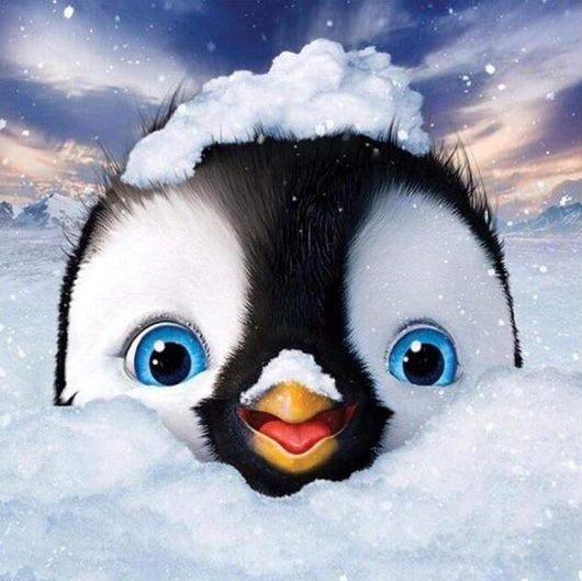 Pintura de Diamantes - Pingüino