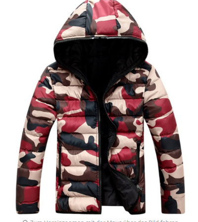Chaqueta Acolchada de Algodón con Capucha Estilo Coreano para Hombre - Image 4