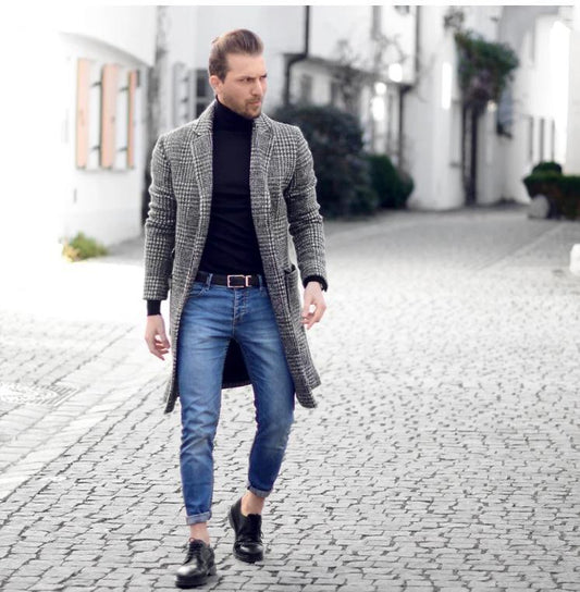 Abrigo de Lana para Hombre - Chaqueta Elegante y Cálida