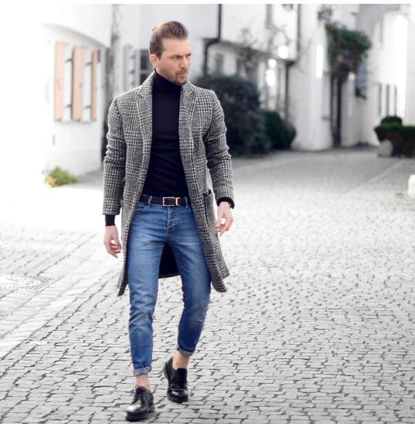 Abrigo de Lana para Hombre - Chaqueta Elegante y Cálida