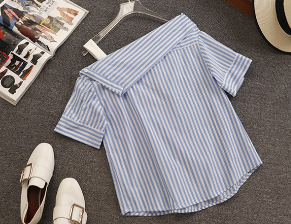 Conjunto de Falda Coreana Retro Hong Kong con Hombros Descubiertos y Cintura Alta