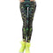 Leggings de Moda con Estampado Fluorescente 3D Ray