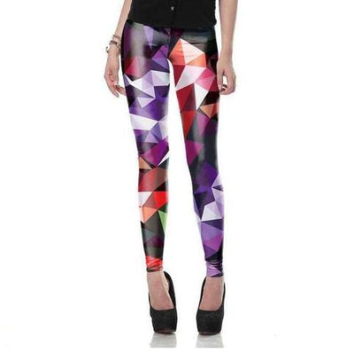 Leggings de Moda con Estampado Fluorescente 3D Ray - Image 3