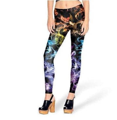 Leggings de Moda con Estampado Fluorescente 3D Ray - Image 6
