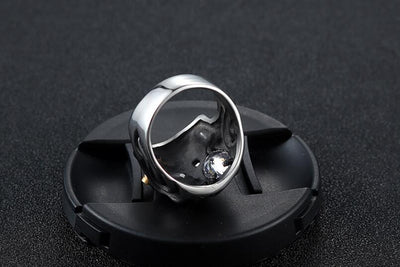 Anillo de Calavera Punk para Hombre en Acero Personalizable - Image 5