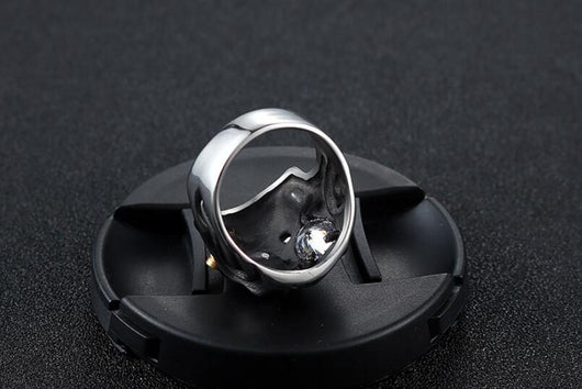 Anillo de Calavera Punk para Hombre en Acero Personalizable - Image 5