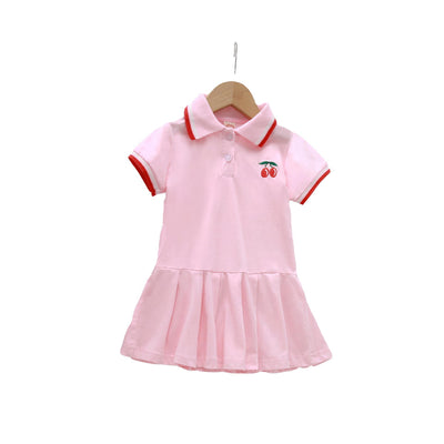 Vestido Plisado de Manga Corta para Niña - Colección Verano - Image 2