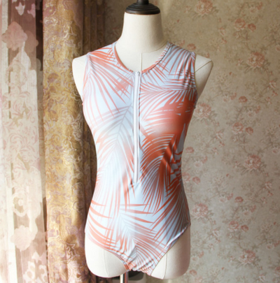 Traje de Baño Enterizo Floral con Manga Larga - Image 8