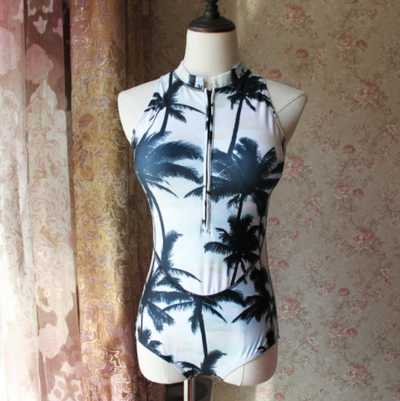 Traje de Baño Enterizo Floral con Manga Larga - Image 11