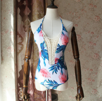 Traje de Baño Enterizo Floral con Manga Larga - Image 12