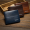 Cartera de Cuero PU con Detalles de Madera