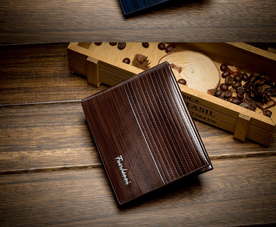 Cartera de Cuero PU con Detalles de Madera - Image 9