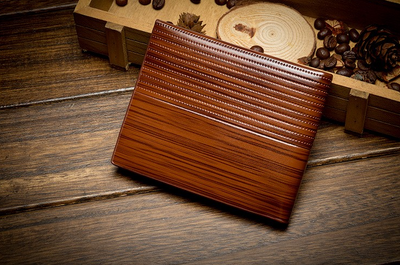 Cartera de Cuero PU con Detalles de Madera - Image 4