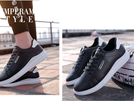Tenis Blancos de Tendencia Coreana para Hombre - Estilo Ulzzang