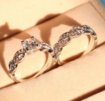 Juego de Anillos de Boda para Parejas - Diseño Elegante para Él y Ella - Image 2