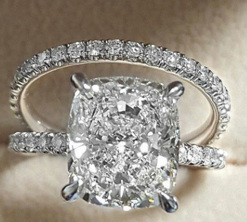 Set de 2 Anillos Apilables para Mujer - Joyería de Compromiso y Boda