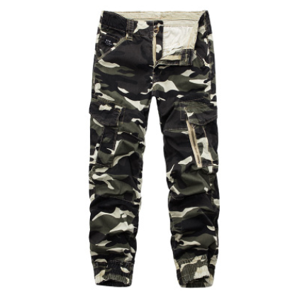 Pantalones Casuales Camuflaje para Hombre - Estilo Moderno y Versátil - Image 9