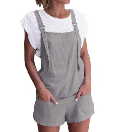 Shorts Overall de Algodón Juvenil - 4 Colores - Image 8