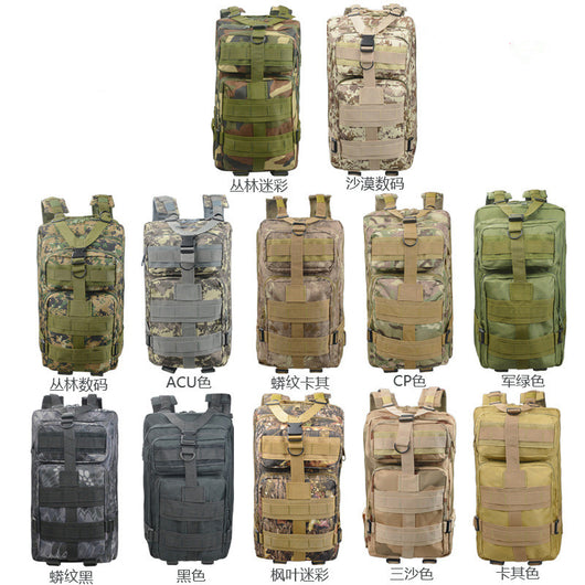 Mochila Táctica Camuflada 3P para Deportes Outdoor