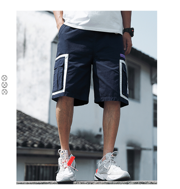 Pantalones Cortos Overol Holgados Five Point - Estilo Urbano para Hombre