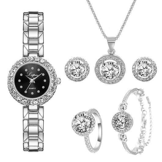 Conjunto de Reloj y Pulsera de Acero para Dama con Cuarzo - Image 7