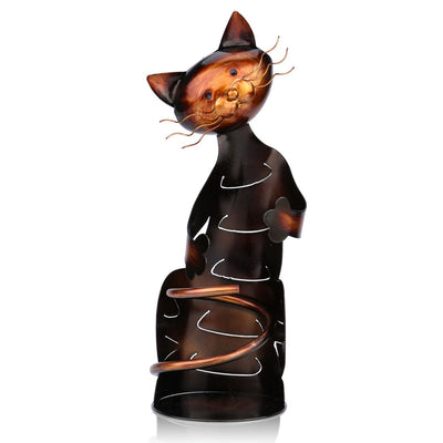 Soporte para Vinos Decorativo Gato de Hierro - Image 4
