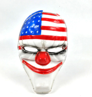 Máscara Luminosa EL Payaso Bandera - Tema Cosecha y Payday2 - Image 4