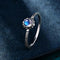 Anillo de Piedra de Luna Plata para Mujer con Cristal de Gema