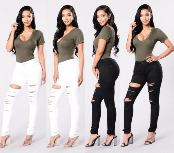 Jeans Rotos Ajustados para Mujer - Cintura Media Estilo Cowboy
