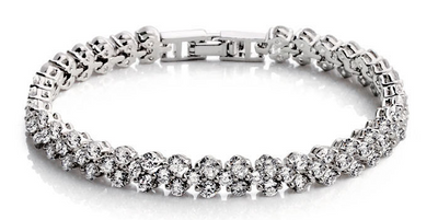 Pulsera de Plata Esterlina S925 con Diamantes Brillantes - Image 2