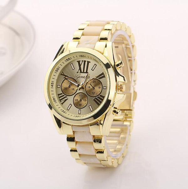 Reloj de Pulsera para Mujer con Tres Esferas y Correa de Acero Inoxidable