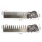 Peine de dientes anchos chapado en bronce