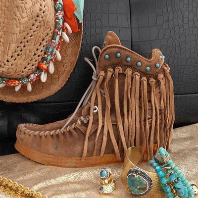 Botas Cortas de Moda con Borlas - Image 5